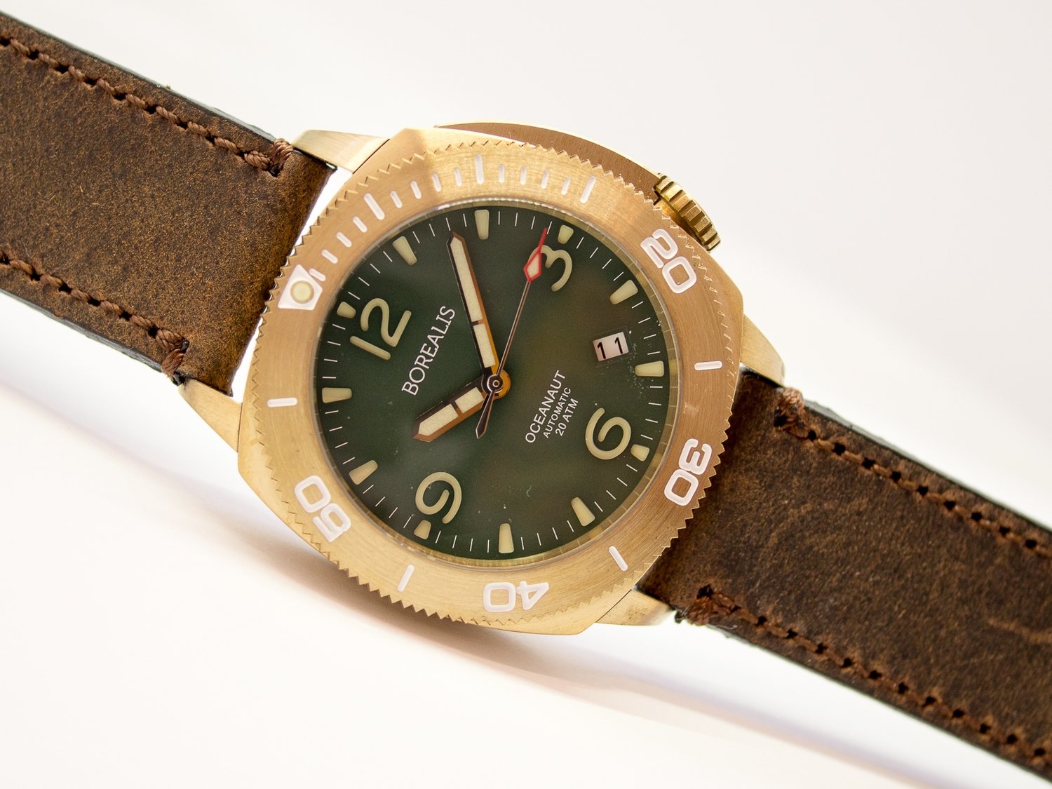 Borealis Oceanaut Aluminum Bronze Date Green Extropian